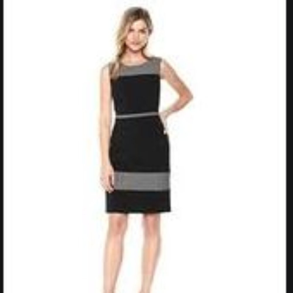 Nine West Color Block Stripe Sleeveless Dress - image 1